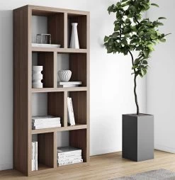 Etagère Berkeley 70 Cm 4 Niveaux - Placage Noyer