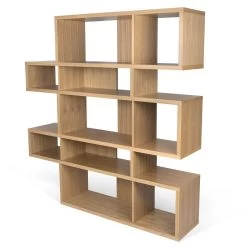 Bibliothèque Lisbon 2 - Placage Chêne -Meubles Tables Et Chaises Shop 9500.319679 London 002 Oak Oak Backs 2 8830