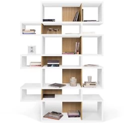 Bibliothèque Lisbon 3 - Blanc/chêne -Meubles Tables Et Chaises Shop 9500.319747 London 003 Pure White and Oak 3 f643