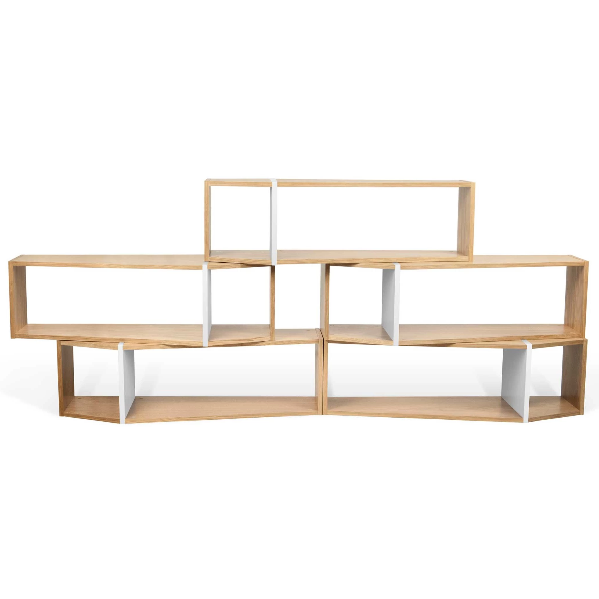 Bibliothèque One - Chêne/blanc 1 Bibliothèque One - Chêne/blanc