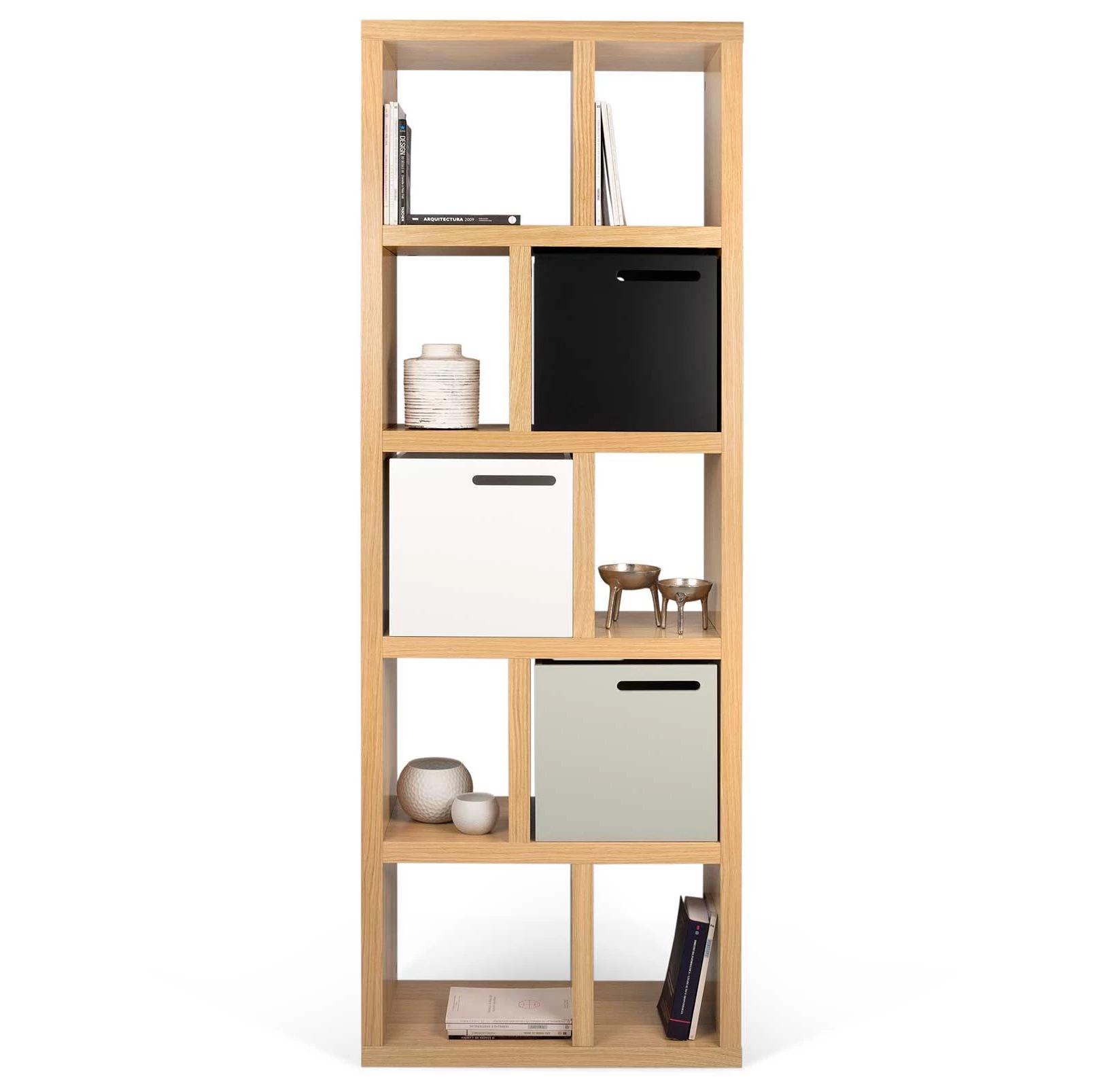 Etagère Berkeley 70 Cm 5 Niveaux - Placage De Chêne 8 Etagère Berkeley 70 Cm 5 Niveaux - Placage De Chêne – Image 8