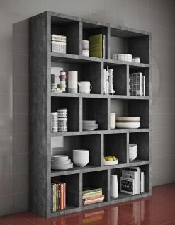 Etagère Berkeley 150 Cm 5 Niveaux - Décor Béton -Meubles Tables Et Chaises Shop 9500.320309 Berlin 150 5N Concrete 6 63bb