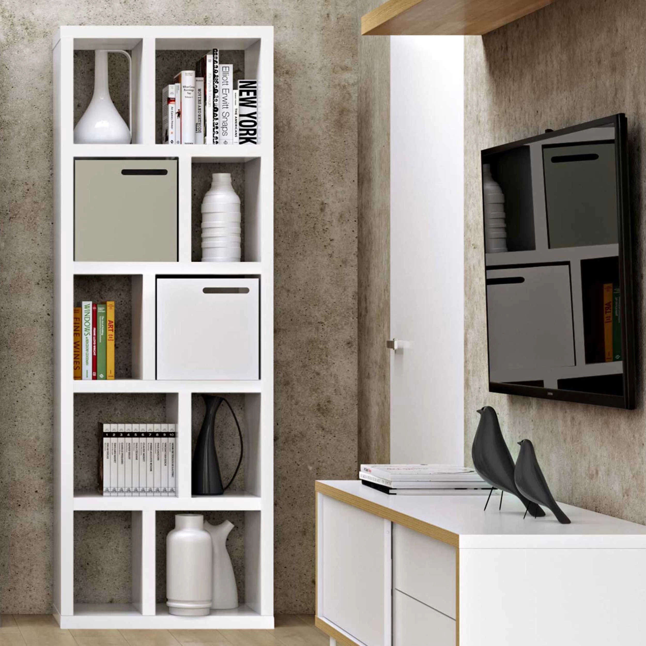 Etagère Berkeley 70 Cm 5 Niveaux - Blanc 1 Etagère Berkeley 70 Cm 5 Niveaux - Blanc
