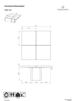 Table à Manger Mundus 150 X 150 Cm - Blanc Brillant 12 Table à Manger Mundus 150 X 150 Cm - Blanc Brillant -Meubles Tables Et Chaises Shop 9500.612619 Dusk 150 High Gloss White 10 b39e