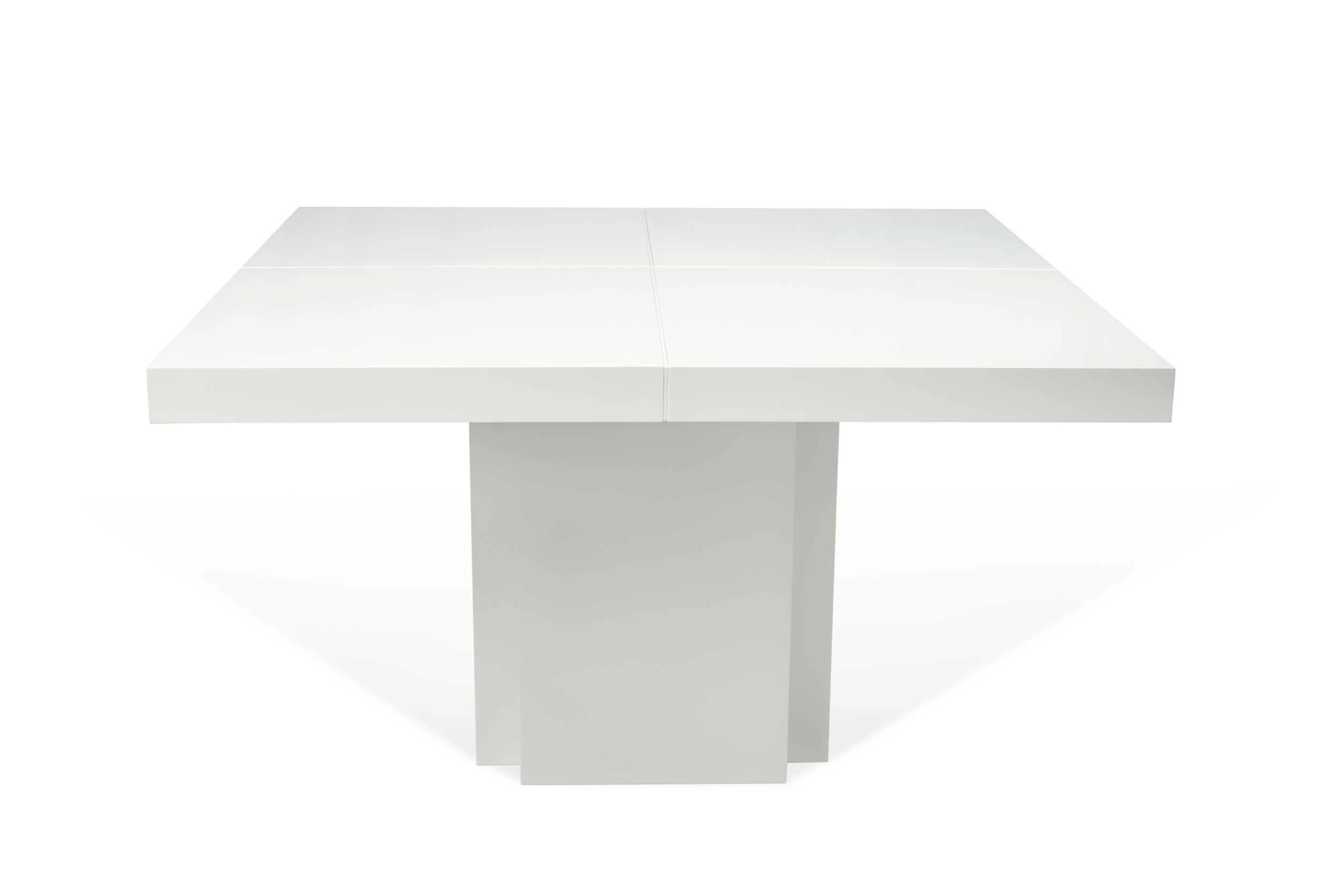 Table à Manger Mundus 150 X 150 Cm - Blanc Brillant 6 Table à Manger Mundus 150 X 150 Cm - Blanc Brillant – Image 6