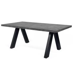 Table à Manger Alex -Meubles Tables Et Chaises Shop 9500.612893 Apex Concrete and Black 2 2c77
