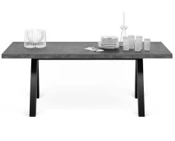 Table à Manger Alex -Meubles Tables Et Chaises Shop 9500.612893 Apex Concrete and Black 3 2e0e