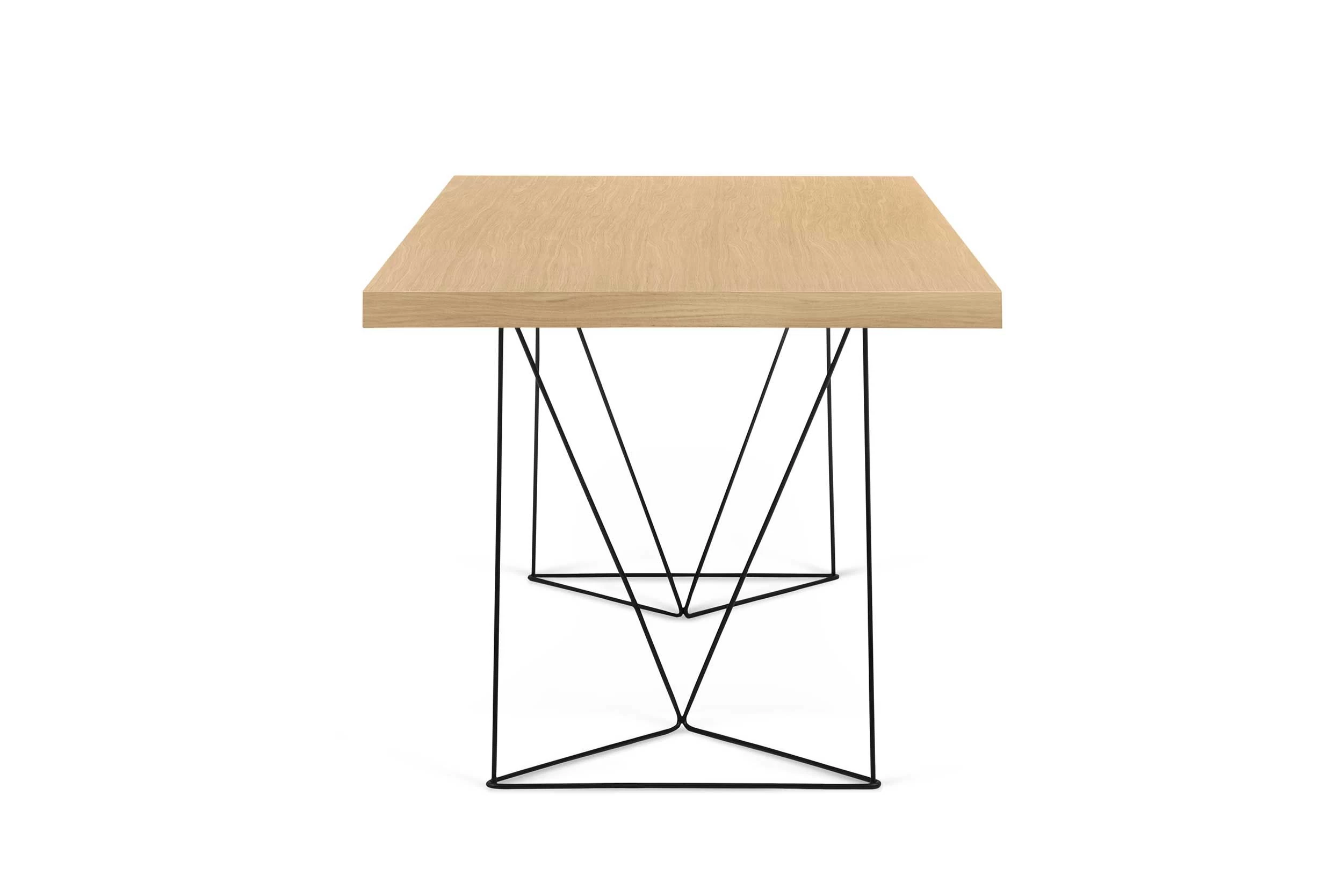 Table Multis 180cm - Chêne/noir 3 Table Multis 180cm - Chêne/noir – Image 3