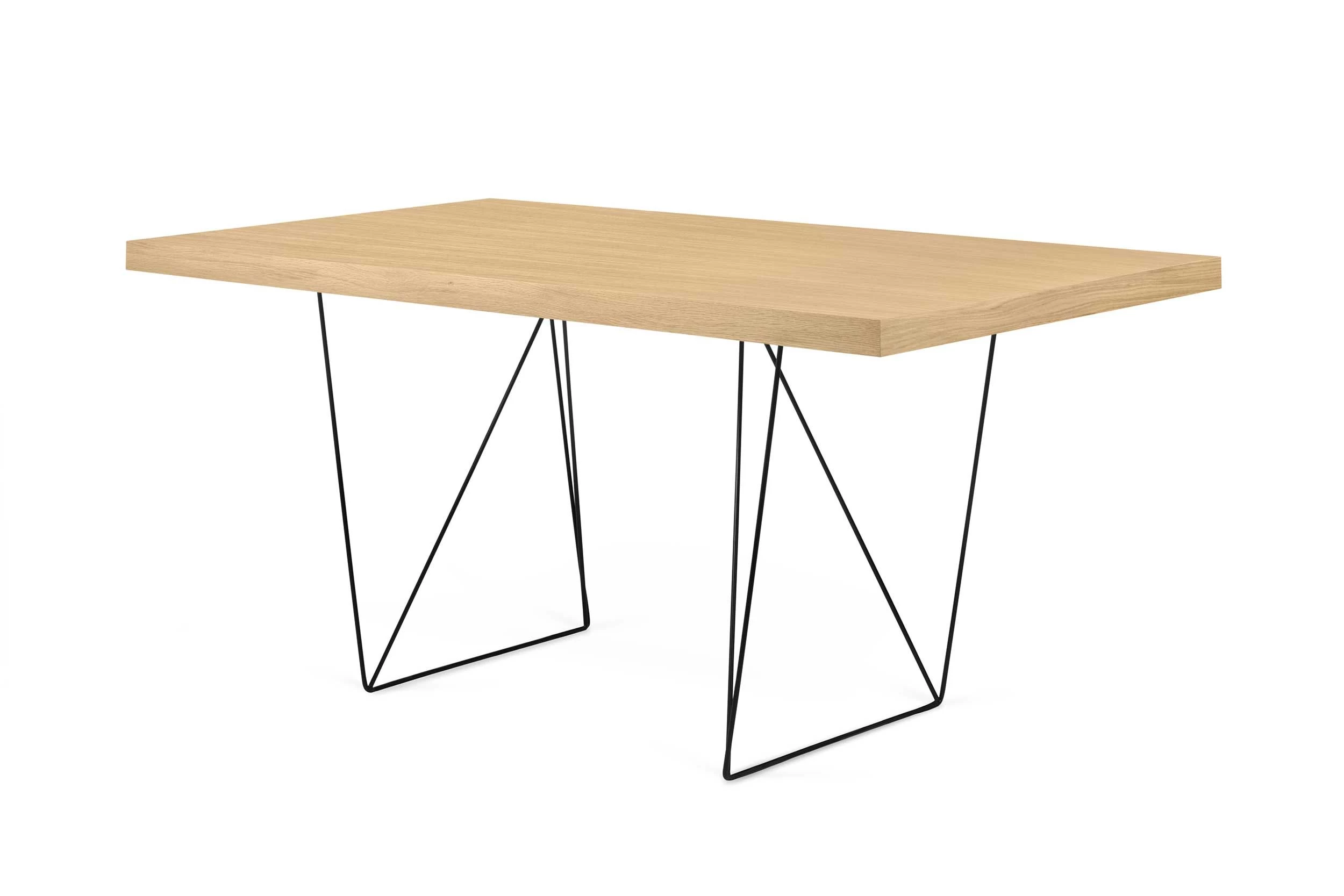 Table Multis 180cm - Chêne/noir 2 Table Multis 180cm - Chêne/noir – Image 2