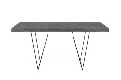 Table Multis 160cm - Béton/noir -Meubles Tables Et Chaises Shop 9500.613982 Multi trestles 160 Concrete 2 fd4d