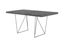 Table Multis 160cm - Béton/noir -Meubles Tables Et Chaises Shop 9500.613982 Multi trestles 160 Concrete 6 abca