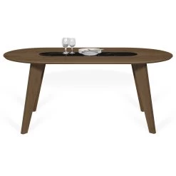 Table à Manger Lago 180x100 - Noyer/marbre Noir 14 Table à Manger Lago 180x100 - Noyer/marbre Noir -Meubles Tables Et Chaises Shop 9500.614286 Lago Walnut and Black Marble 3 5e3c