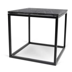 Table D'appoint Prairie - Marbre Noir/acier -Meubles Tables Et Chaises Shop 9500.623011 Prairie50 black marble Top black legs 5 d240