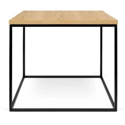 Table D'appoint Gleam 50x50 - Chêne/acier -Meubles Tables Et Chaises Shop 9500.626562 Gleam 50 Oak black feet 1 50b6