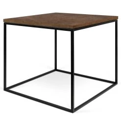 Table D'appoint Gleam 50x50 - Rouille/acier -Meubles Tables Et Chaises Shop 9500.626586 Gleam 50 rusty black legs 4 d12a