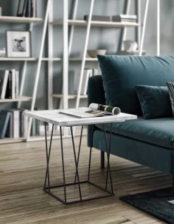 Table D'appoint Helix - Marbre Blanc -Meubles Tables Et Chaises Shop 9500.627316 helix 50 white marble black steel 6 9687