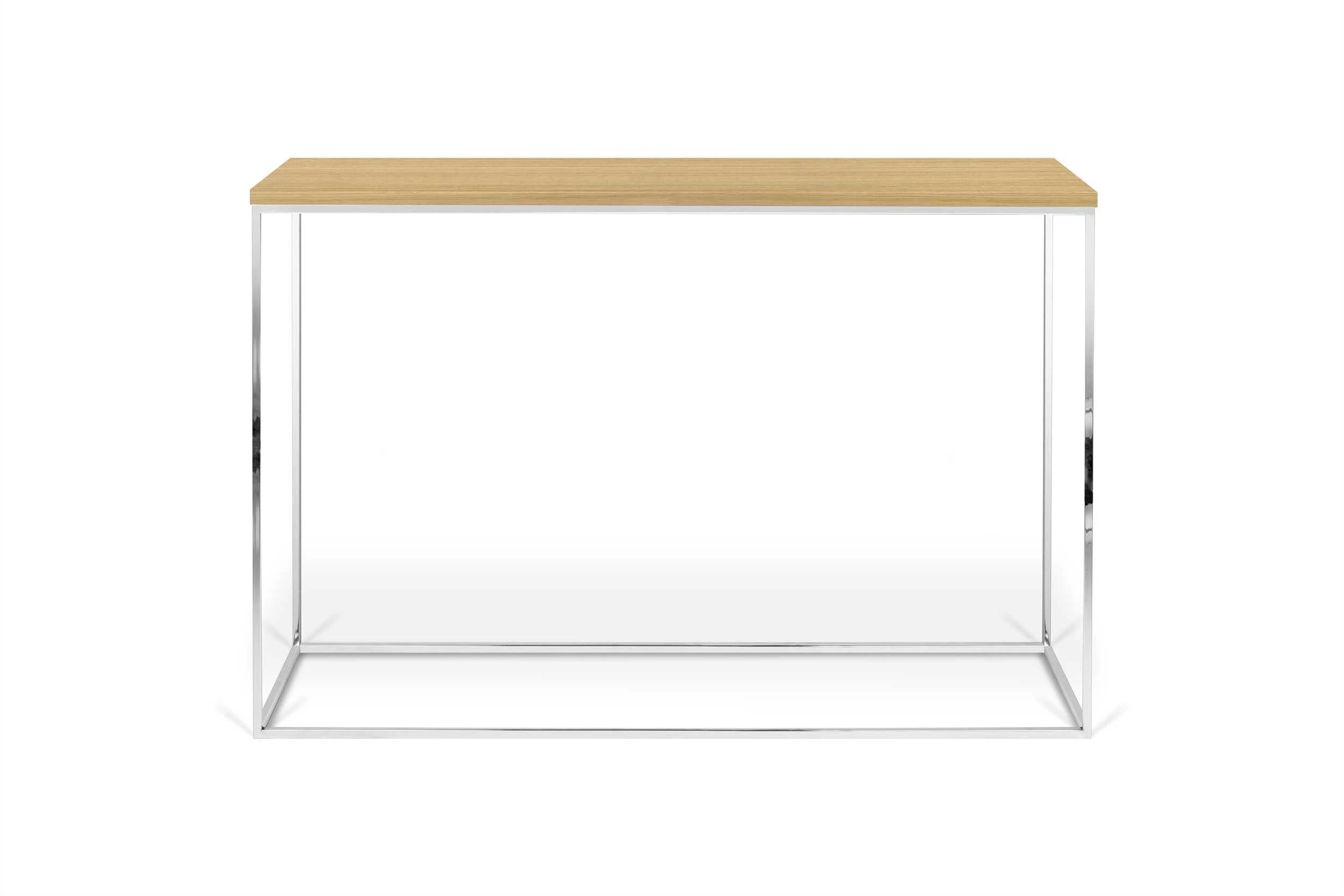 Table D'appoint Gleam 120cm - Chêne/chrome 4 Table D'appoint Gleam 120cm - Chêne/chrome – Image 4