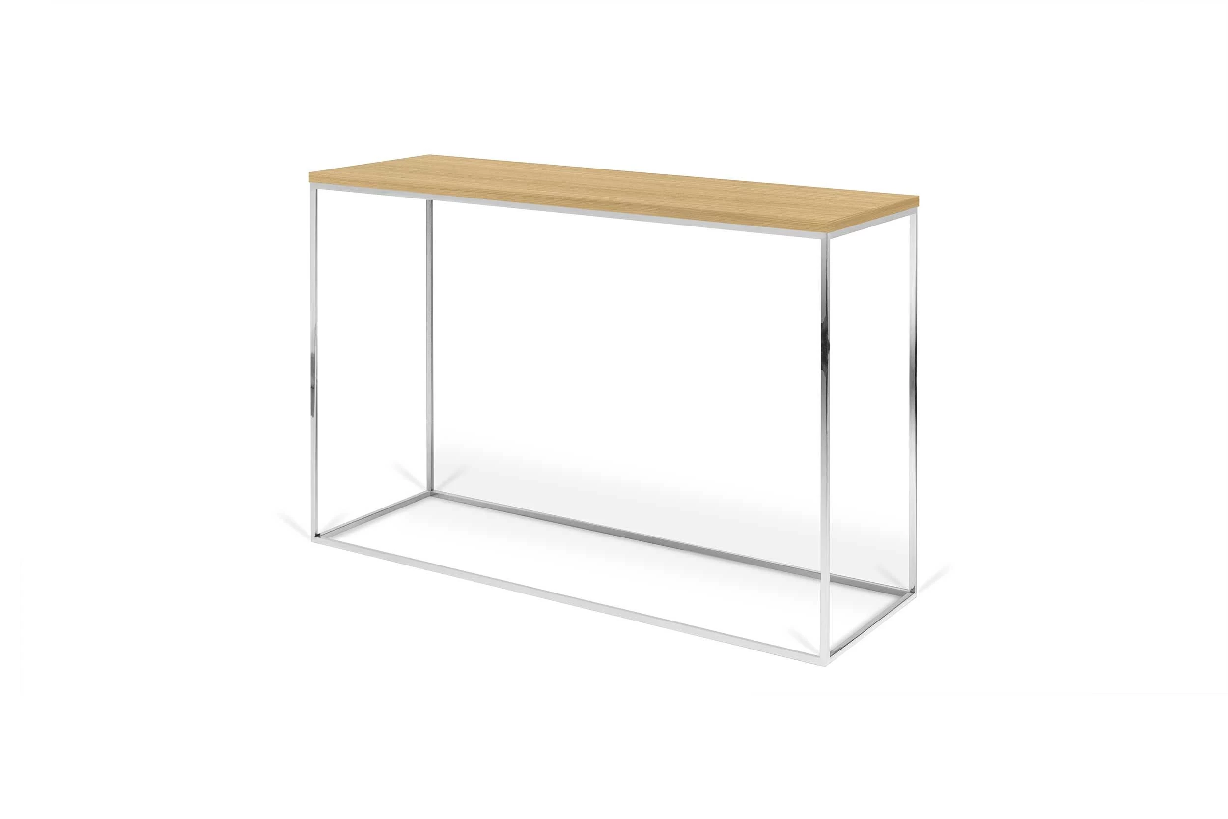 Table D'appoint Gleam 120cm - Chêne/chrome 6 Table D'appoint Gleam 120cm - Chêne/chrome – Image 6