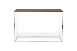 Table D'appoint Chams 120cm - Noyer/chrome -Meubles Tables Et Chaises Shop 9500.629488 Gleam Console Walnut and Chrome 1 bb2e