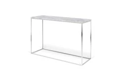 Table D'appoint Chams 120cm - Marbre Blanc/chrome -Meubles Tables Et Chaises Shop 9500.629495 Gleam Console White Carrara and Chrome 2 ada6