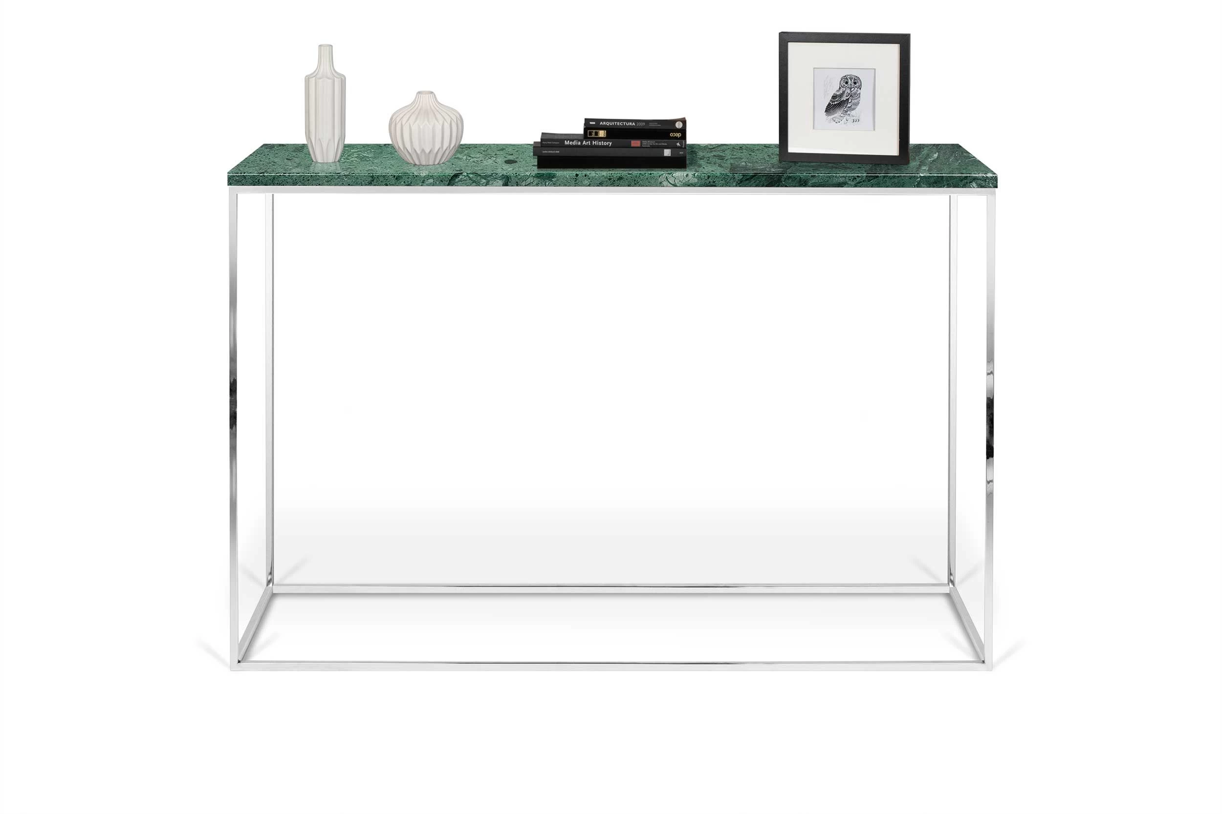 Table D'appoint Chams 120cm - Marbre Vert/chrome 5 Table D'appoint Chams 120cm - Marbre Vert/chrome – Image 5