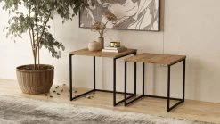 Ensemble De Tables Gigognes élégantes | 100% Mélaminé | Pin Atlantique -Meubles Tables Et Chaises Shop 956LCS1206 20 204 9569