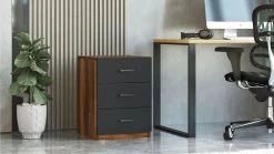 Tiroir Locelso | 18mm D'épaisseur | 44cm De Largeur | Noyer Anthracite -Meubles Tables Et Chaises Shop 956LCS1301 3 1387