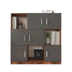 Locelso Cabinet | 100% Mélamine | Epaisseur 18mm | Noyer Anthracite 8 Locelso Cabinet | 100% Mélamine | Epaisseur 18mm | Noyer Anthracite -Meubles Tables Et Chaises Shop 956LCS1517 20 205 07bf