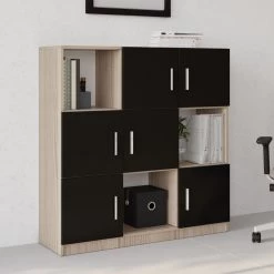 Locelso Multi Cabinet | Chêne Noir | 18mm | 119cm -Meubles Tables Et Chaises Shop 956LCS1518 20 202 d235
