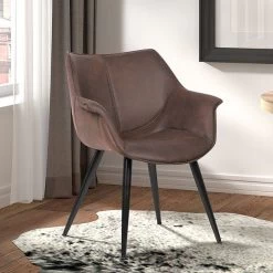 Chaise De Salle à Manger Milan - Brun