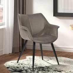 Chaise De Salle à Manger Milan - Gris