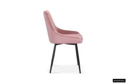 Chaise Mirano Métal/velours - Rose -Meubles Tables Et Chaises Shop 9611 7 w3 01b7