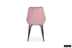 Chaise Mirano Métal/velours - Rose -Meubles Tables Et Chaises Shop 9611 7 w4 2bb1