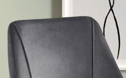 Chaise Maria Velours - Gris/noir -Meubles Tables Et Chaises Shop 9655 3 d1 55b8