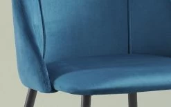 Chaise Maria Velours - Bleu/noir -Meubles Tables Et Chaises Shop 9655 6 d2 bedb