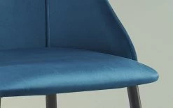 Chaise Maria Velours - Bleu/noir -Meubles Tables Et Chaises Shop 9655 6 d3 8f61