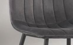 Chaise De Salle à Manger En Velours Willie - Gris/noir 8 Chaise De Salle à Manger En Velours Willie - Gris/noir -Meubles Tables Et Chaises Shop 9660 3 d2 656a