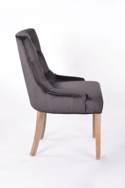 Chaise Christa En Velours - Gris/pieds En Bois 10 Chaise Christa En Velours - Gris/pieds En Bois -Meubles Tables Et Chaises Shop 9702 1 C bf6b