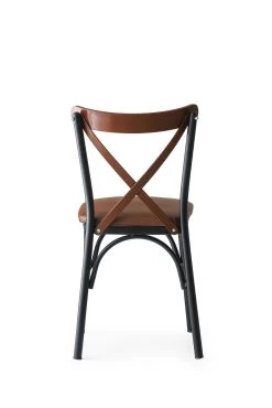 Ensemble De Chaises Confortables Et élégantes (4) | Structure En Métal, Siège En Cuir PU | Marron -Meubles Tables Et Chaises Shop 974NMB1175 20 204 7ea5