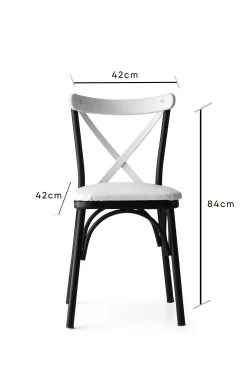 Ensemble De Chaises Lenn - Structure 100% Métal - Assise En Cuir PU - Blanc -Meubles Tables Et Chaises Shop 974NMB1176 20 207 a63e