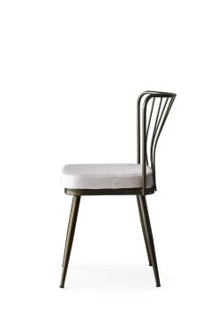 Ensemble De Chaises Kieran | Structure En Métal | Velours Et Mélamine | Vison -Meubles Tables Et Chaises Shop 974NMB1190 20 203 bc2e