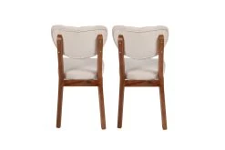 Vella Chair Set (2 Pcs) | 100% Wooden Frame | Velvet Fabric | Walnut Beige -Meubles Tables Et Chaises Shop 974NMB1197 20 203 1db8