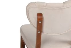 Vella Chair Set (2 Pcs) | 100% Wooden Frame | Velvet Fabric | Walnut Beige -Meubles Tables Et Chaises Shop 974NMB1197 20 206 84cc