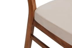 Vella Chair Set (2 Pcs) | 100% Wooden Frame | Velvet Fabric | Walnut Beige -Meubles Tables Et Chaises Shop 974NMB1197 20 208 8deb