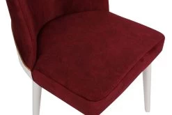 Ensemble De Chaises Vella | Structure 100% METAL | Velours/Faux Cuir | Rouge/Blanc -Meubles Tables Et Chaises Shop 974NMB1206 20 207 87eb