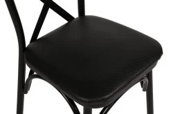 Vella Chair Set | 4 Pieces | Melamine Coated | Metal Legs | 42x81x40cm -Meubles Tables Et Chaises Shop 974NMB1215 20 208 1c2d