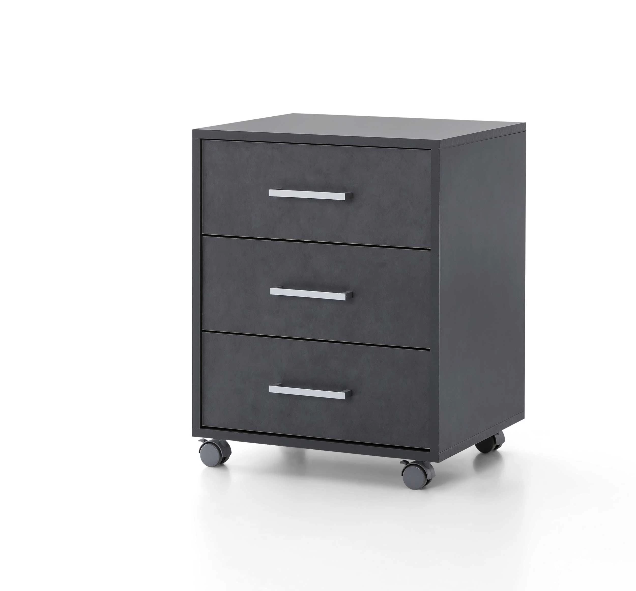 Caisson à Tiroirs Maxi-office - Graphite 1 Caisson à Tiroirs Maxi-office - Graphite