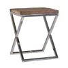 RICHMOND Table D'appoint Kensington 45x45cm - Brun/argent