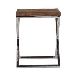 RICHMOND Table D'appoint Kensington 45x45cm - Brun/argent 15 RICHMOND Table D'appoint Kensington 45x45cm - Brun/argent -Meubles Tables Et Chaises Shop 9851 2 3963