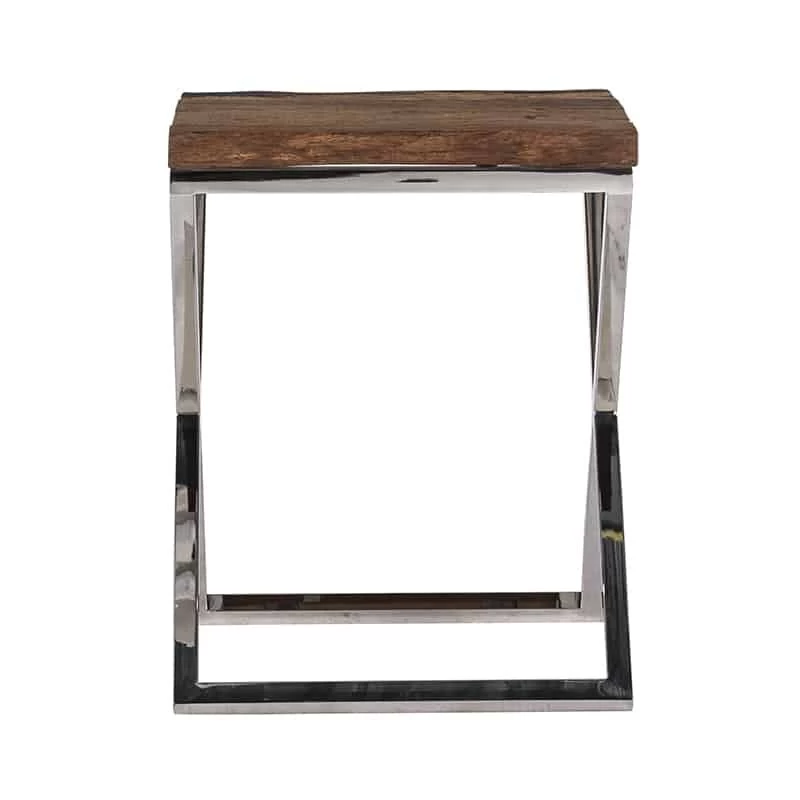 RICHMOND Table D'appoint Kensington 45x45cm - Brun/argent 6 RICHMOND Table D'appoint Kensington 45x45cm - Brun/argent – Image 6